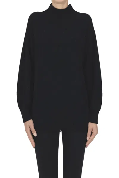 Ct Plage Ribbed Knit Pullover In Black