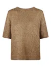 Ct Plage Round-neck Sweater In Brown