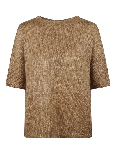Ct Plage Round-neck Sweater In Brown