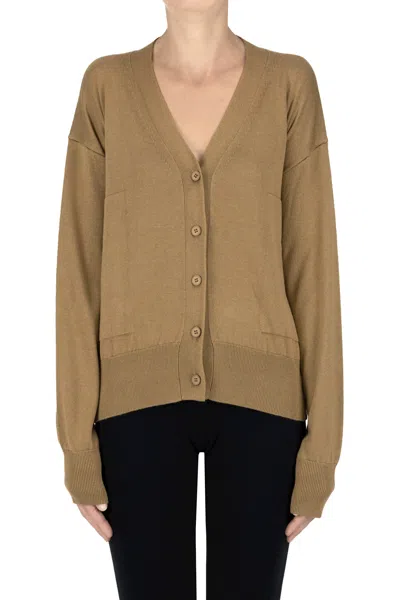 Ct Plage Silk And Cashmere Cardigan In Neutral