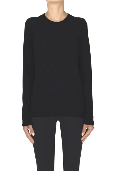 Ct Plage Silk And Cashmere Pullover In Black
