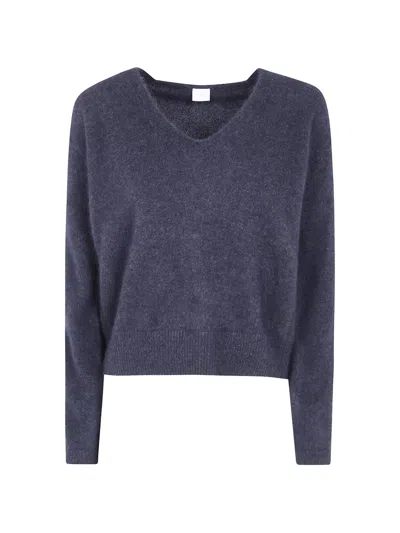 Ct Plage V-neck Knitted Sweater In Gray