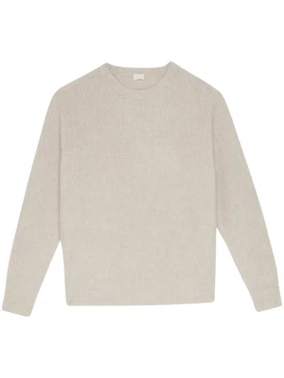Ct Plage Women's Hair And Fox Wool Crew Neck Sweater In Neutral