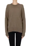 Ct Plage Wool And Fur Pullover In Brown