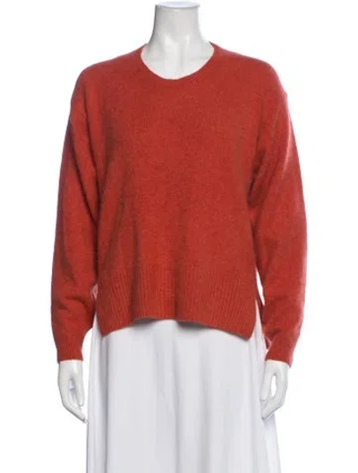 Pre-owned Ct Plage Wool Crew Neck Sweater In Orange