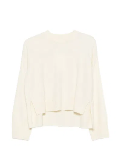 Ct Plage Wool Crewneck Sweater In White