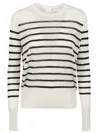 Ct Plage Wool Striped Sweater In Black