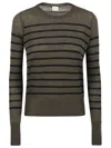 Ct Plage Wool Striped Sweater In Brown