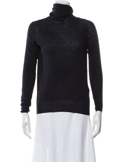 Pre-owned Ct Plage Wool Turtleneck Top In Gray