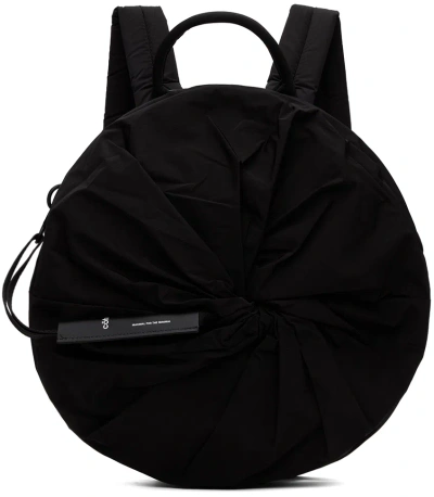 Côte And Ciel Black Adria Smooth Backpack In Animal Print