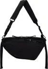 Côte And Ciel Black & Green Orne Smooth Reversible Bag In 163-black+sage Green