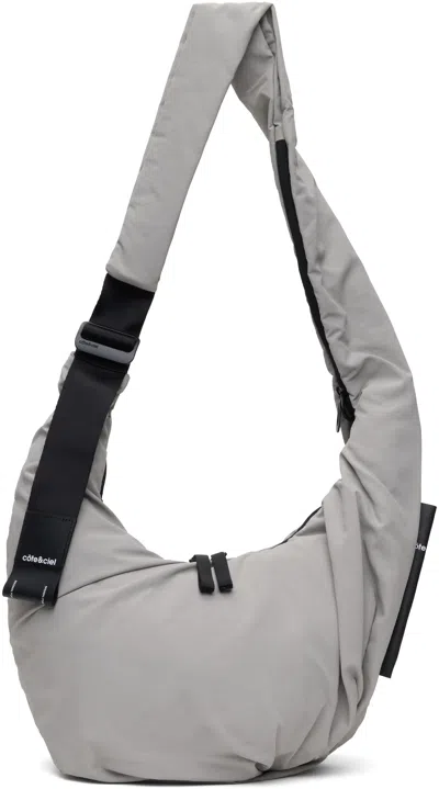 Côte And Ciel Gray Hyco S Smooth Bag In Light Grey