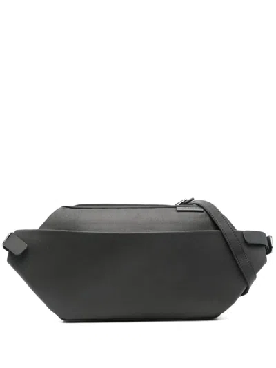 Côte And Ciel Small Isarau Smooth Belt Bag In Black