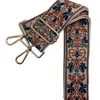 Cthru Women's Boho Parisian Tapestry Adjustable Crossbody Bag Purse Strap In Silver Rust Navy In Multi