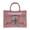 Cthru Women's Soleil Cutout Jelly Tote Bag In Blush Pink In Multi
