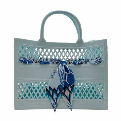 Cthru Women's Soleil Cutout Jelly Tote Bag In Light Blue
