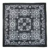 Ctm 27 Inch Extra Large Cotton Paisley Bandana (pack Of 6) In Black