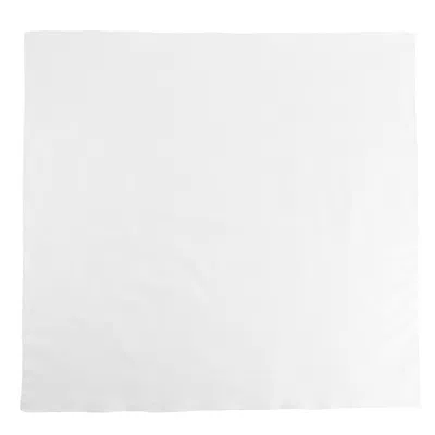 Ctm 27 Inch Extra Large Cotton Solid Color Bandana (pack Of 6) In White