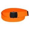 Ctm Adjustable Neon Fabric Web Belt In Orange