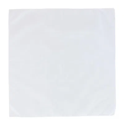 Ctm All Cotton 15x15 Inch Solid White Cotton Handkerchief (1 Pack)