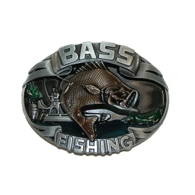 Ctm Bass Fishing Belt Buckle In Multi