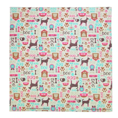 Ctm Best Of Show Dog Print Bandana In Multi