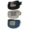 Ctm Big & Tall Cotton Belt With Nickel Buckle (pack Of 3 Colors) In Beige