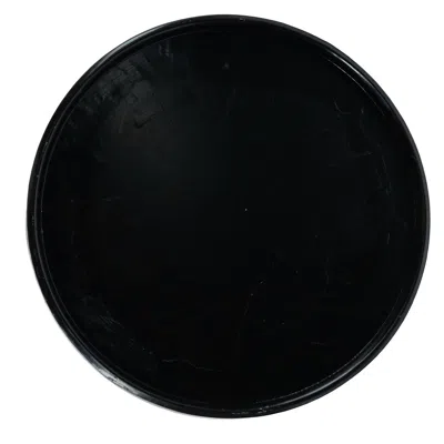Ctm Blank Circle Belt Buckle In Black