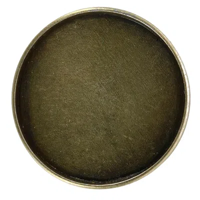 Ctm Blank Circle Belt Buckle In Gold