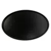 Ctm Blank Oval Belt Buckle In Black