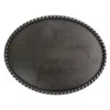 Ctm Blank Oval Belt Buckle With Edge Detail In Multi