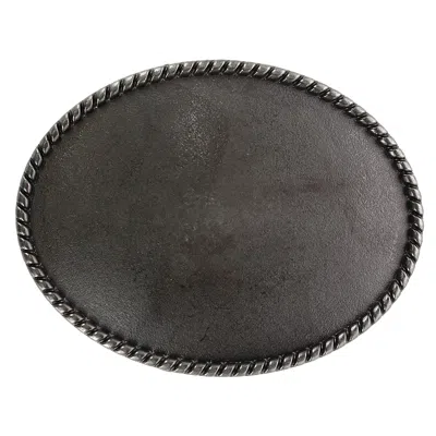 Ctm Blank Oval Belt Buckle With Edge Detail In Multi
