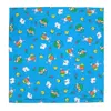 Ctm Bunny Patch Easter Print Holiday Bandana In Blue
