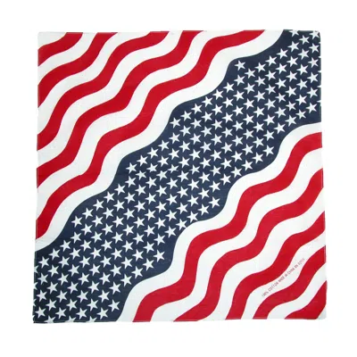 Ctm Cotton American Flag Bandanas In Multi