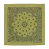 Ctm Cotton Contemporary Paisley Print Bandana In Green