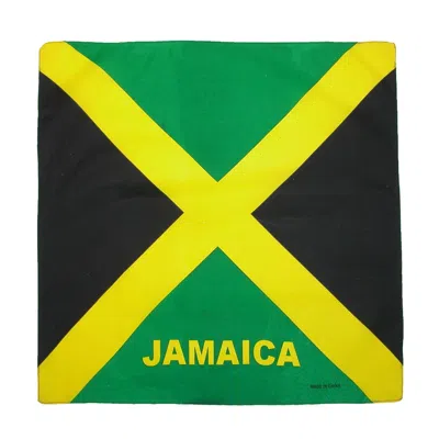 Ctm Cotton Jamaica Flag Bandana Set (pack Of 12) In Multi