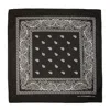 Ctm Cotton Paisley All-purpose Bandana In Black