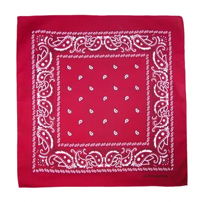 Ctm Cotton Paisley All-purpose Bandana In White