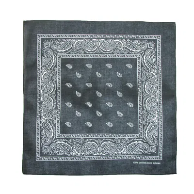 Ctm Cotton Paisley All-purpose Bandanas (pack Of 5 Of Same Color) In Black