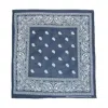 Ctm Cotton Paisley All-purpose Bandanas (pack Of 5 Of Same Color) In Blue