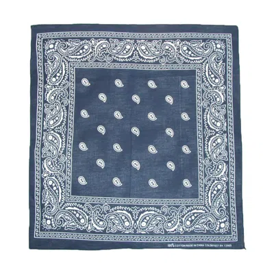 Ctm Cotton Paisley All-purpose Bandanas (pack Of 5 Of Same Color) In Blue