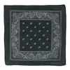Ctm Cotton Paisley Print Bandana In Black