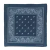Ctm Cotton Paisley Print Bandana In Blue