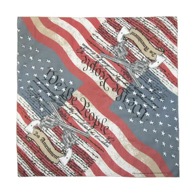 Ctm Cotton Second Amendment Bandana In Red