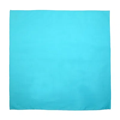 Ctm Cotton Solid Color Bandanas (pack Of 5 Of Same Color) In Blue