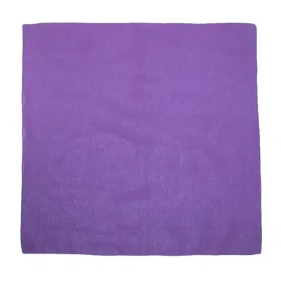 Ctm Cotton Solid Color Bandanas (pack Of 5 Of Same Color) In Purple