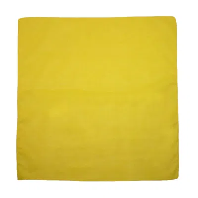 Ctm Cotton Solid Color Bandanas (pack Of 5 Of Same Color) In Yellow