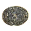 Ctm Deer Hunting Belt Buckle In Silver