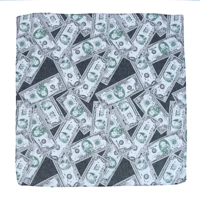 Ctm Dollar Bill Print Bandana In Black