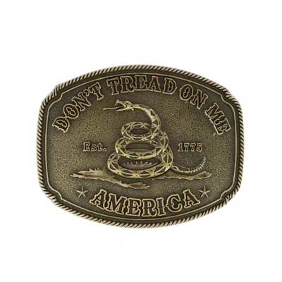 Ctm Don't Tread On Me American Belt Buckle In Gold